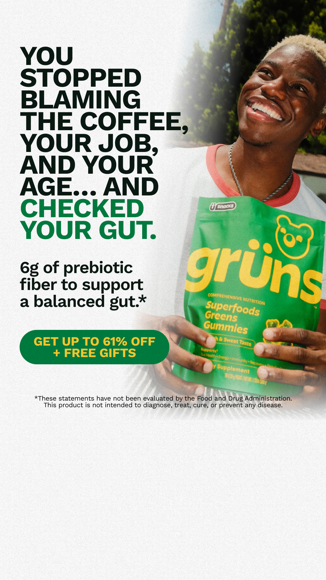 Grüns Facebook ad