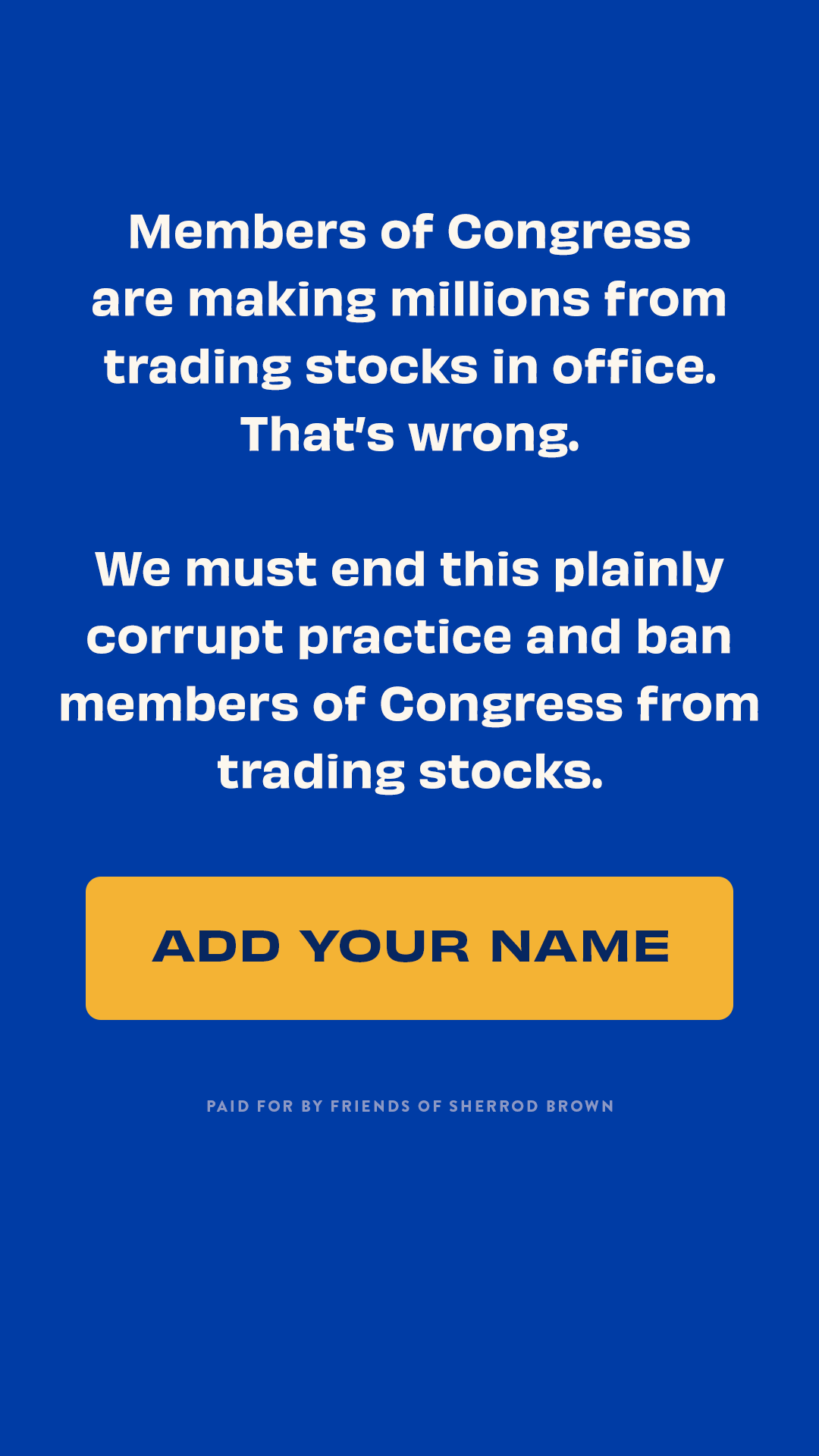 Sherrod Brown Facebook ad