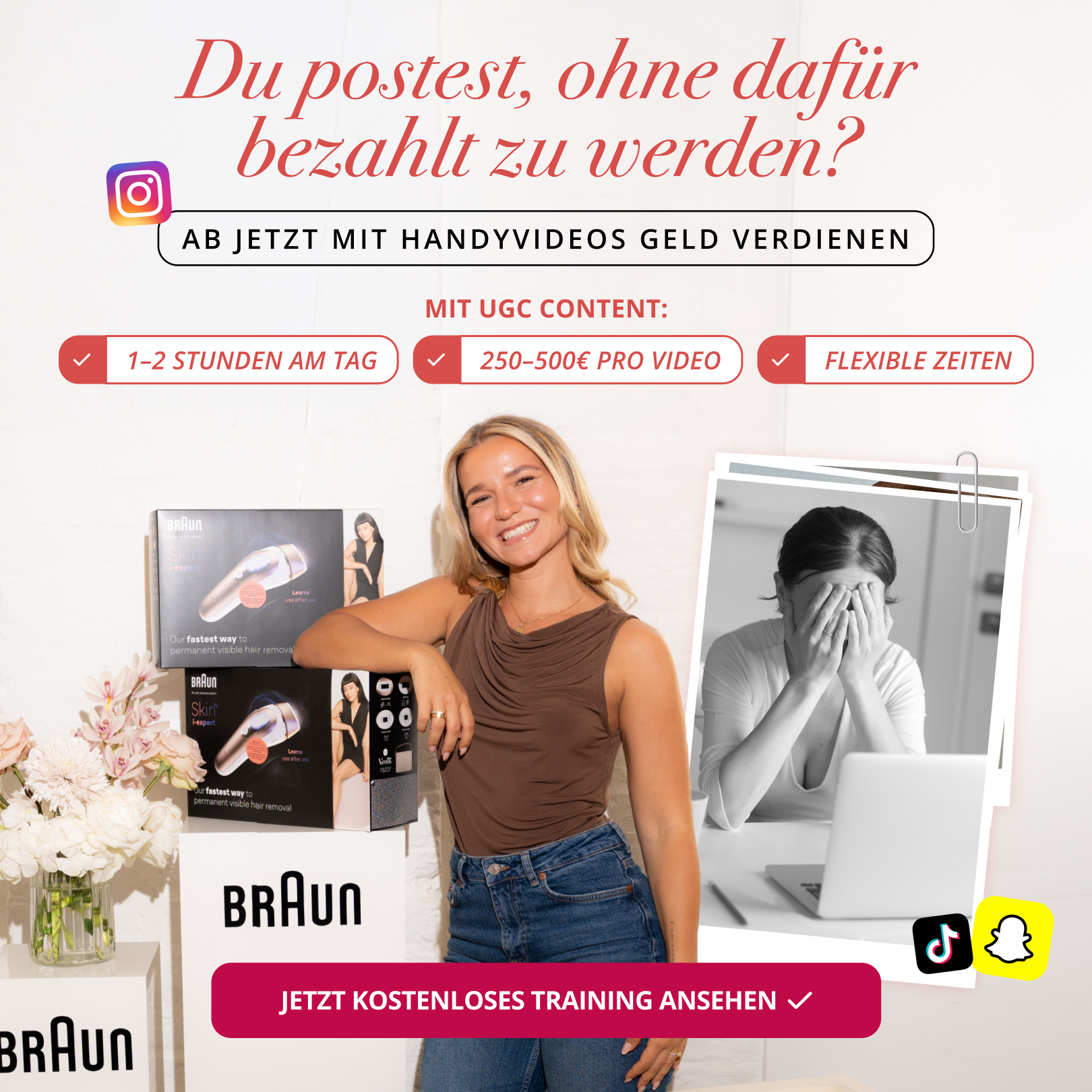 Alinas Creator Club Facebook ad