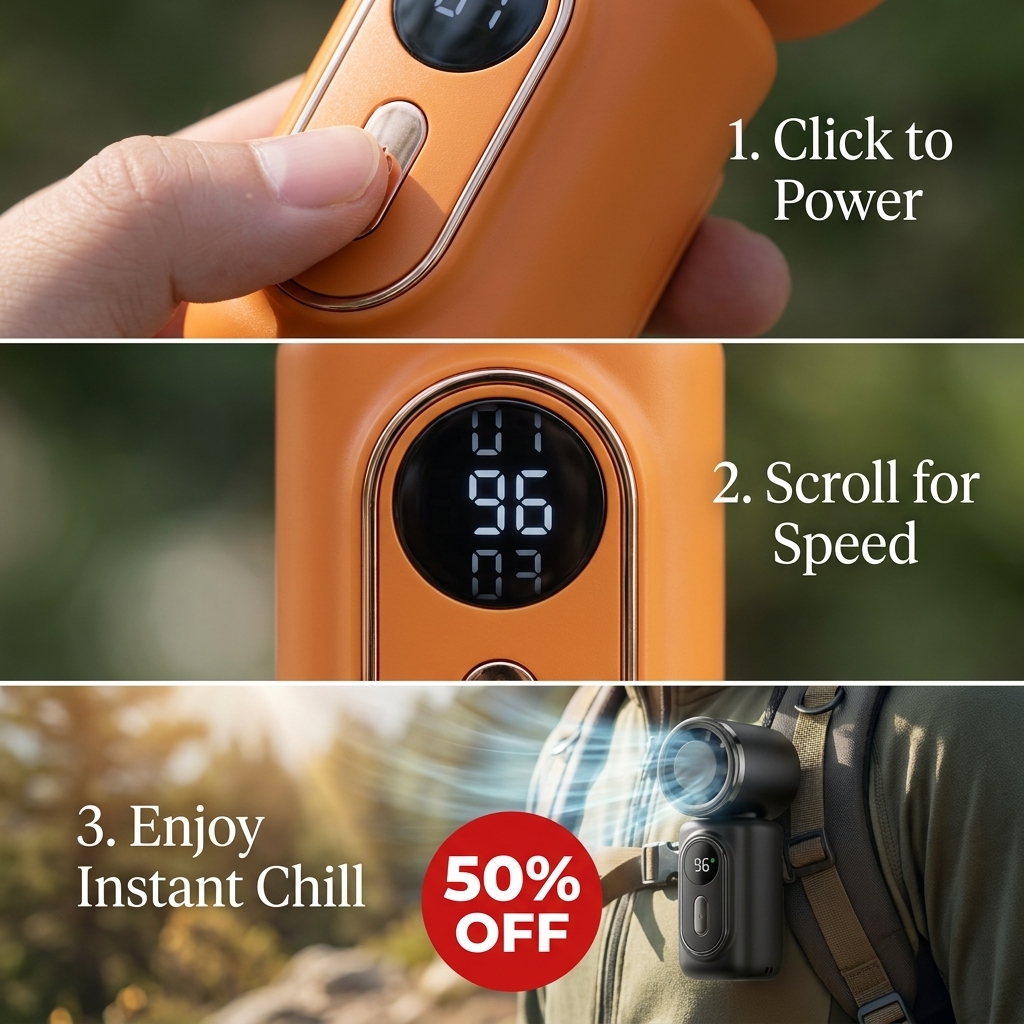 Kikishop Facebook ad: Mini Portable Clip-On Fan
