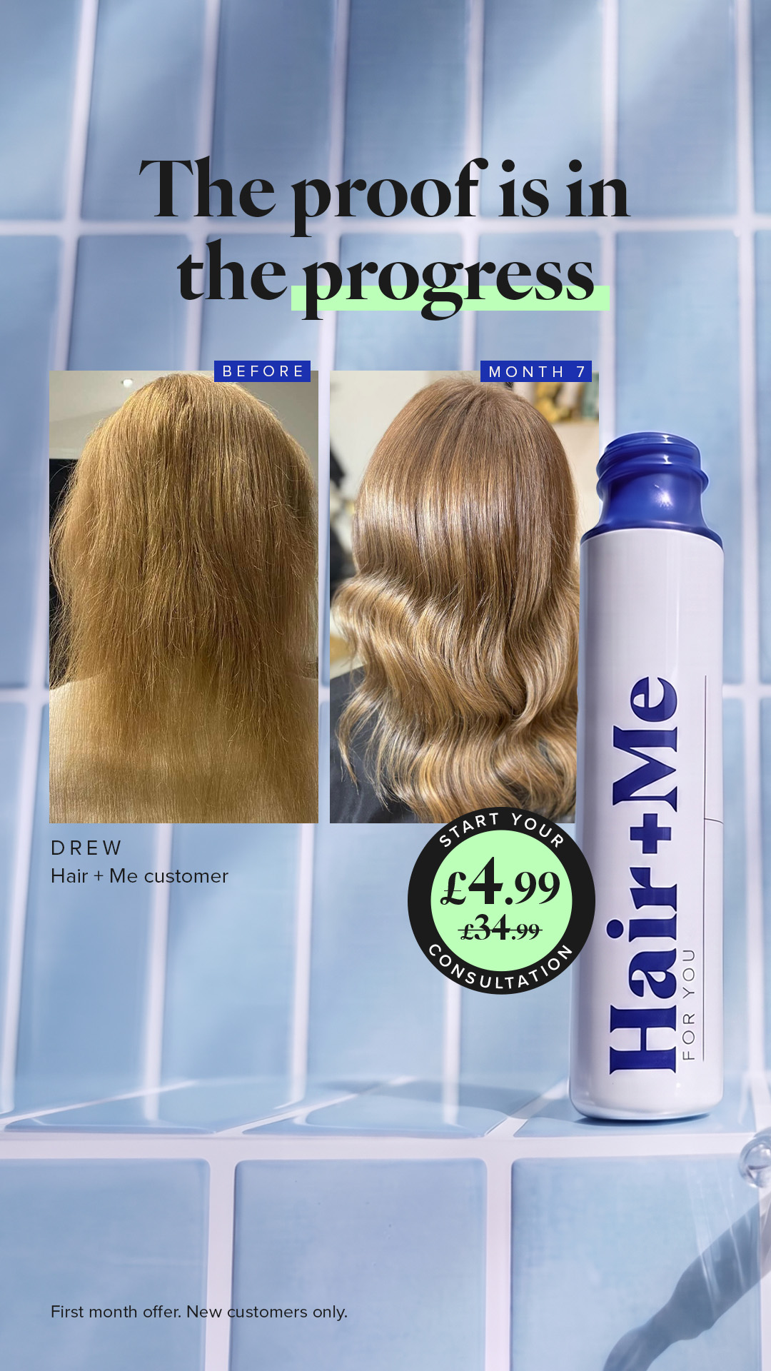 Hair + Me Facebook ad