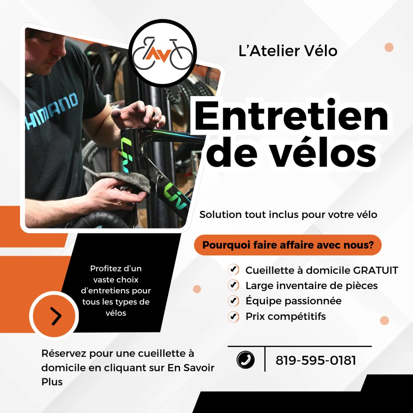 L'Atelier Vélo Facebook ad