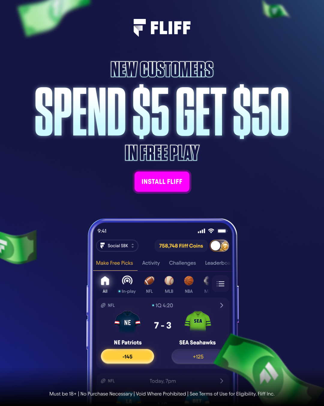 Fliff Facebook ad from Mar 9, 2026