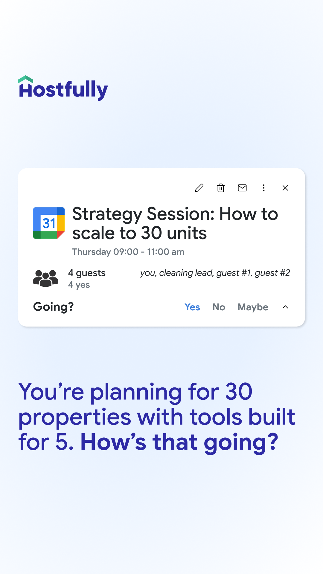 Hostfully Facebook ad