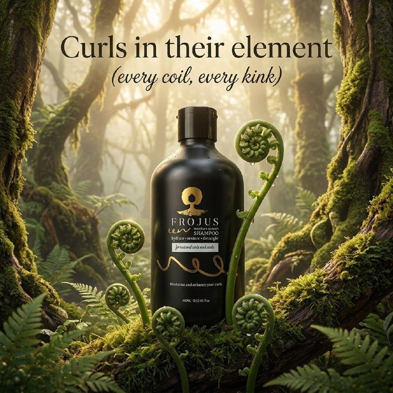 Frojus - Curly Hair Products Facebook ad: Your best curls start here.