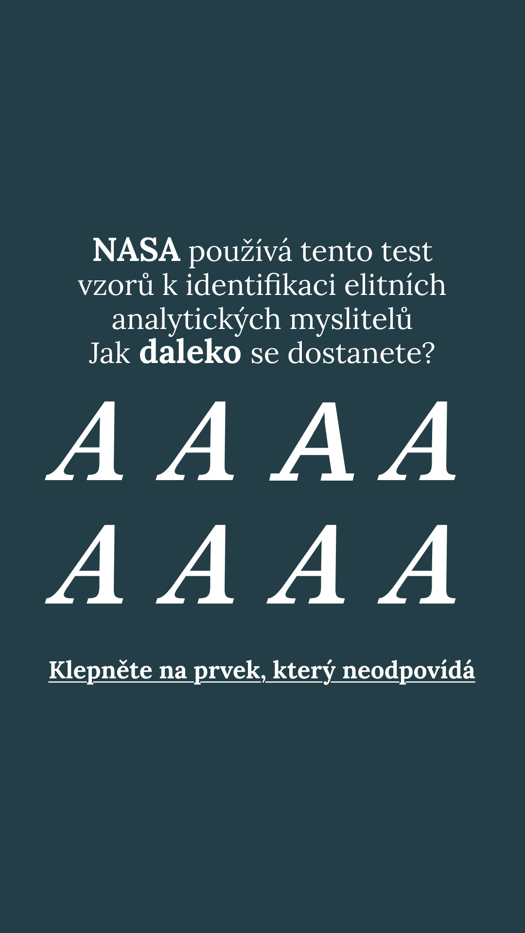 International Brain Test Facebook ad