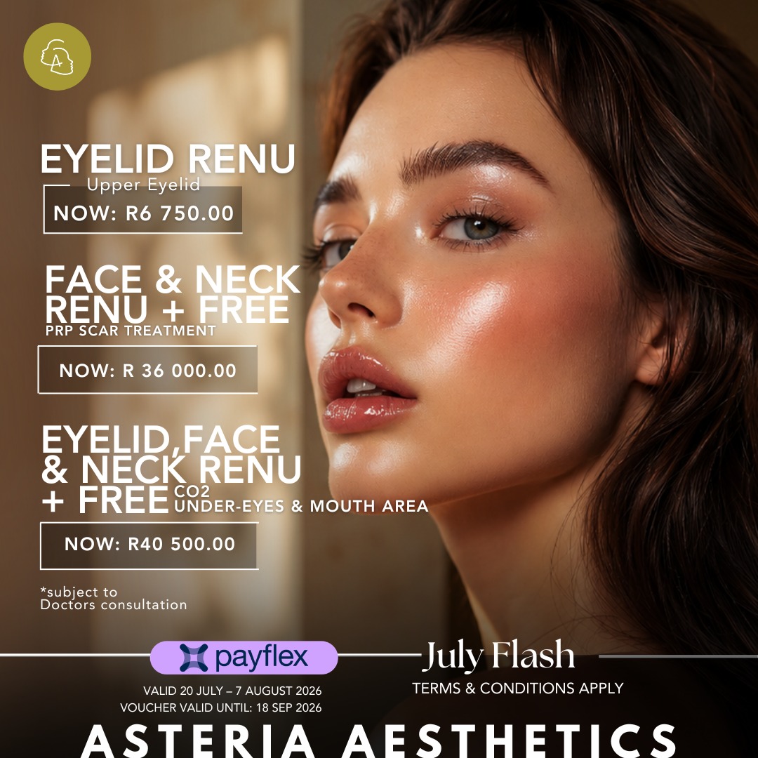 Asteria Aesthetics Facebook ad: Your favourite treatments.