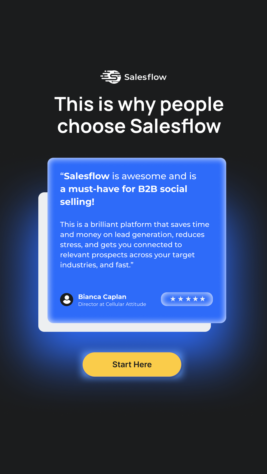 Salesflow Facebook ad