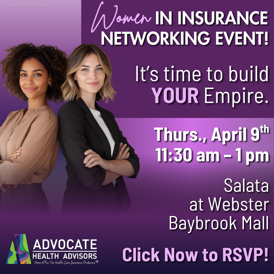 Advocate Health Advisors Facebook ad: Join us for a special Women In Insurance Networking event!