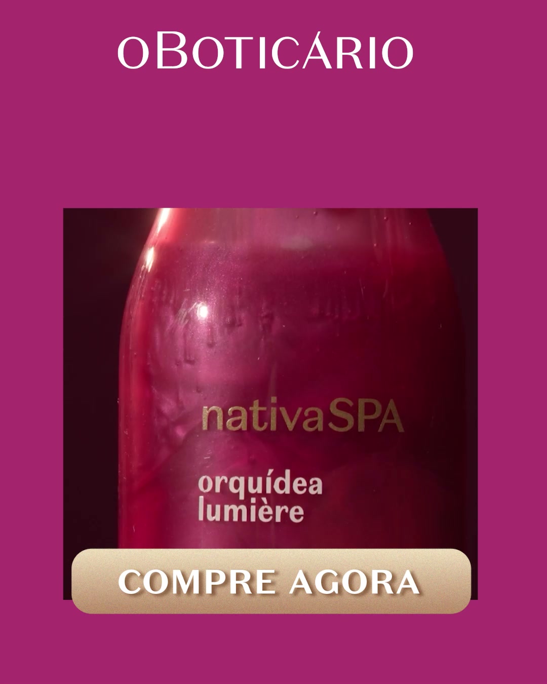 O Boticário Facebook ad: Renova a Pele com Nativa SPA