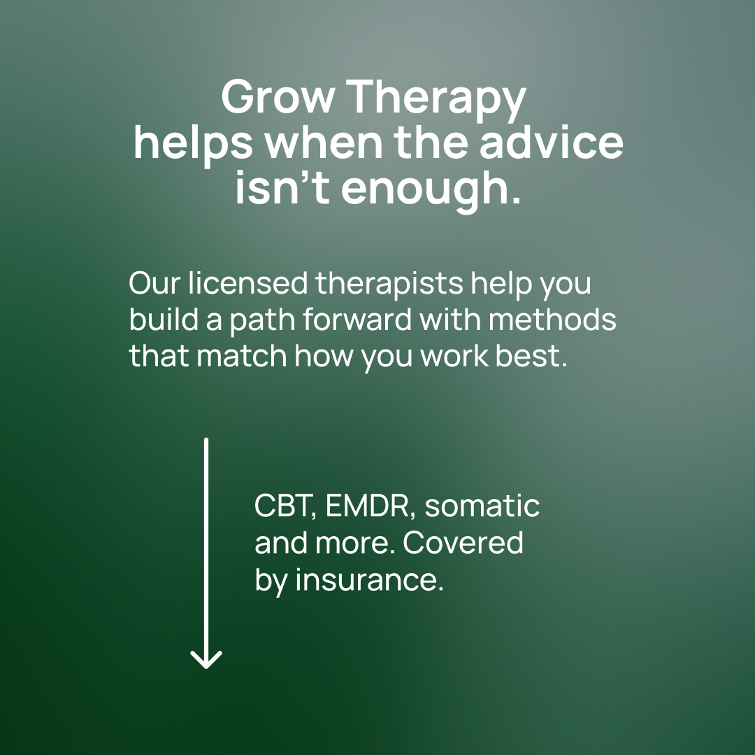 Grow Therapy Facebook ad
