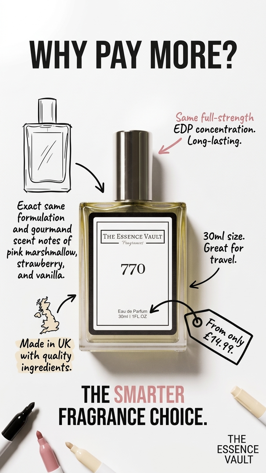 The Essence Vault Facebook ad