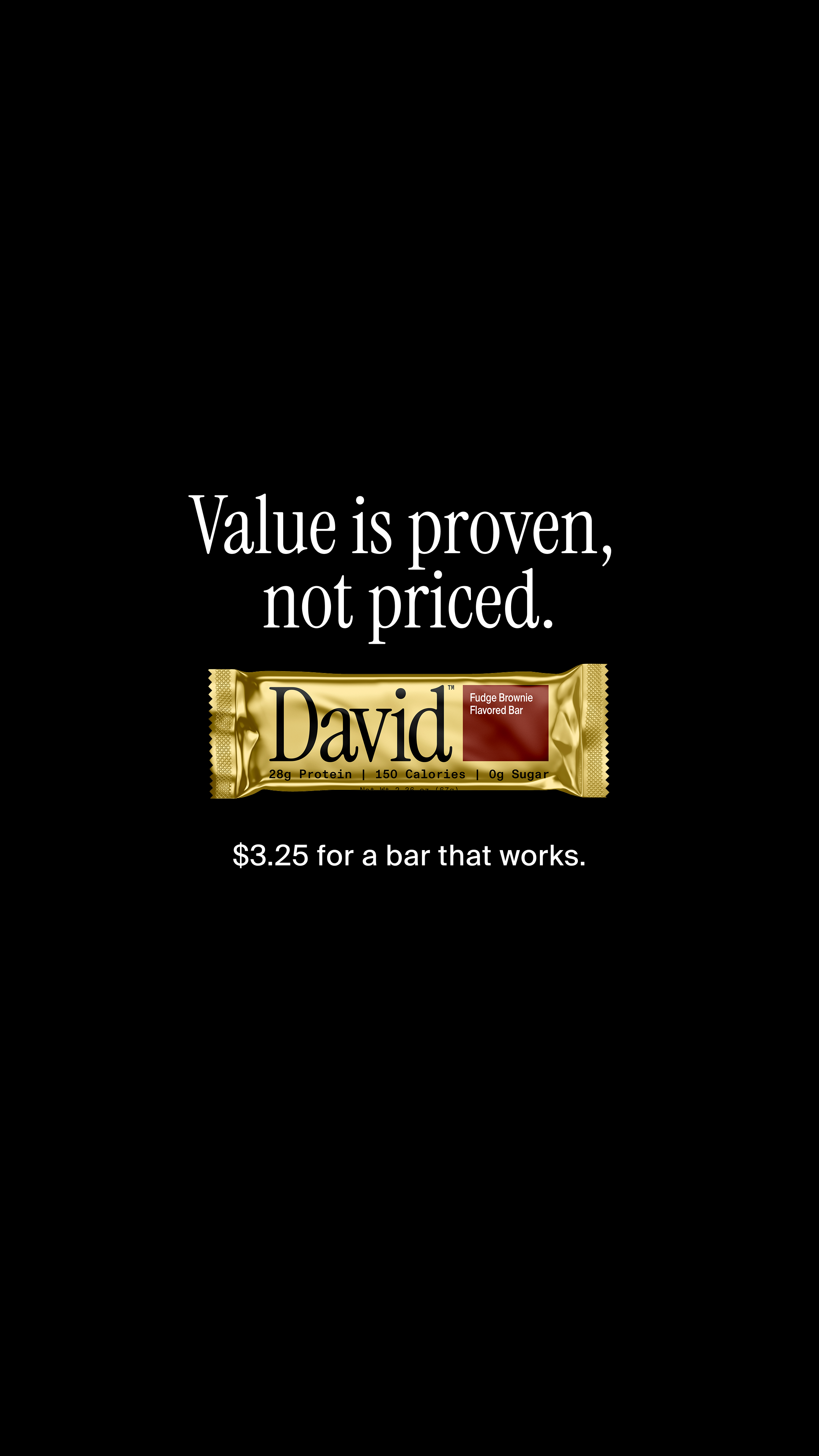 David Protein Facebook ad