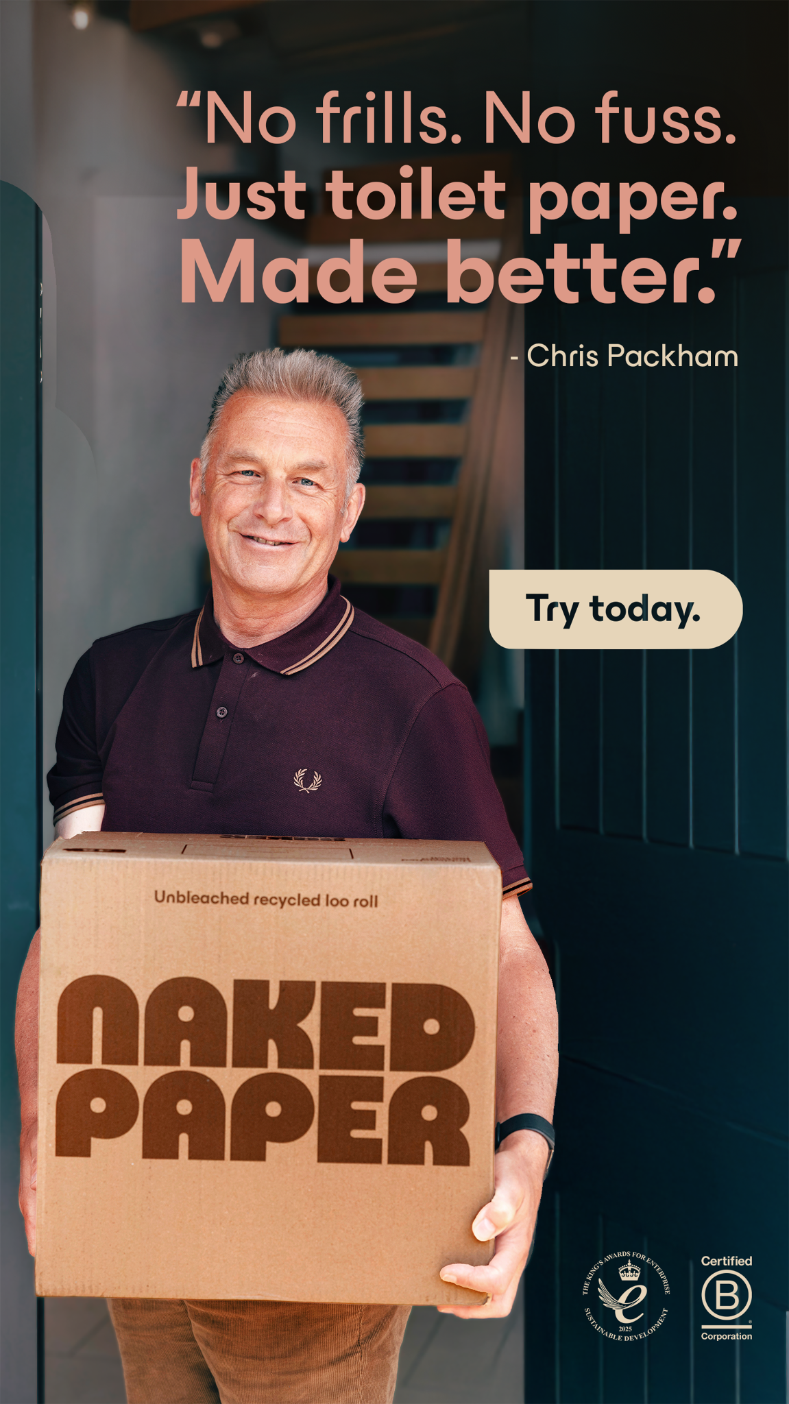 Naked Paper Facebook ad from Oct 23, 2025
