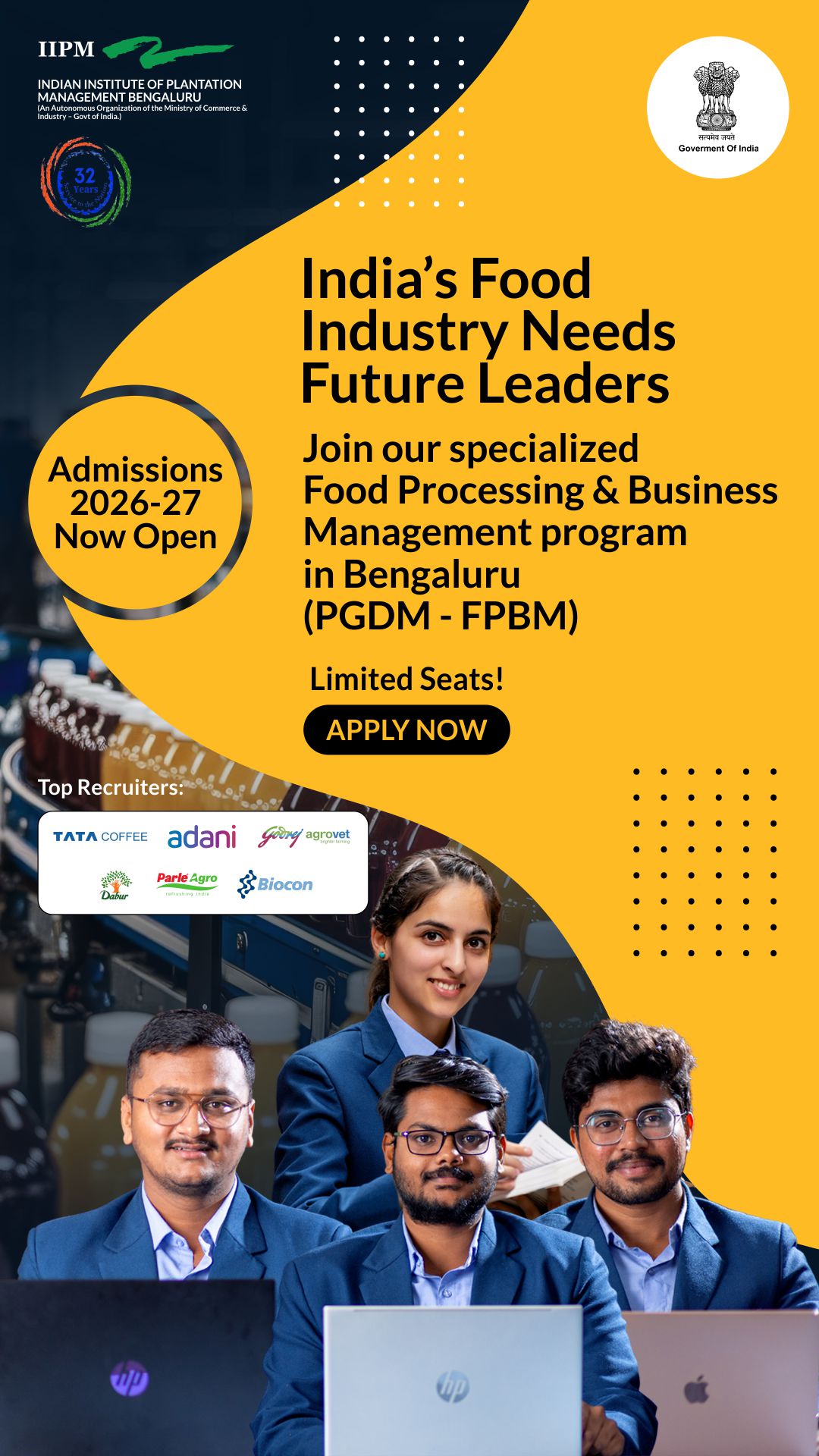 Indian Institute of Plantation Management, Bangalore - IIPMB Facebook ad