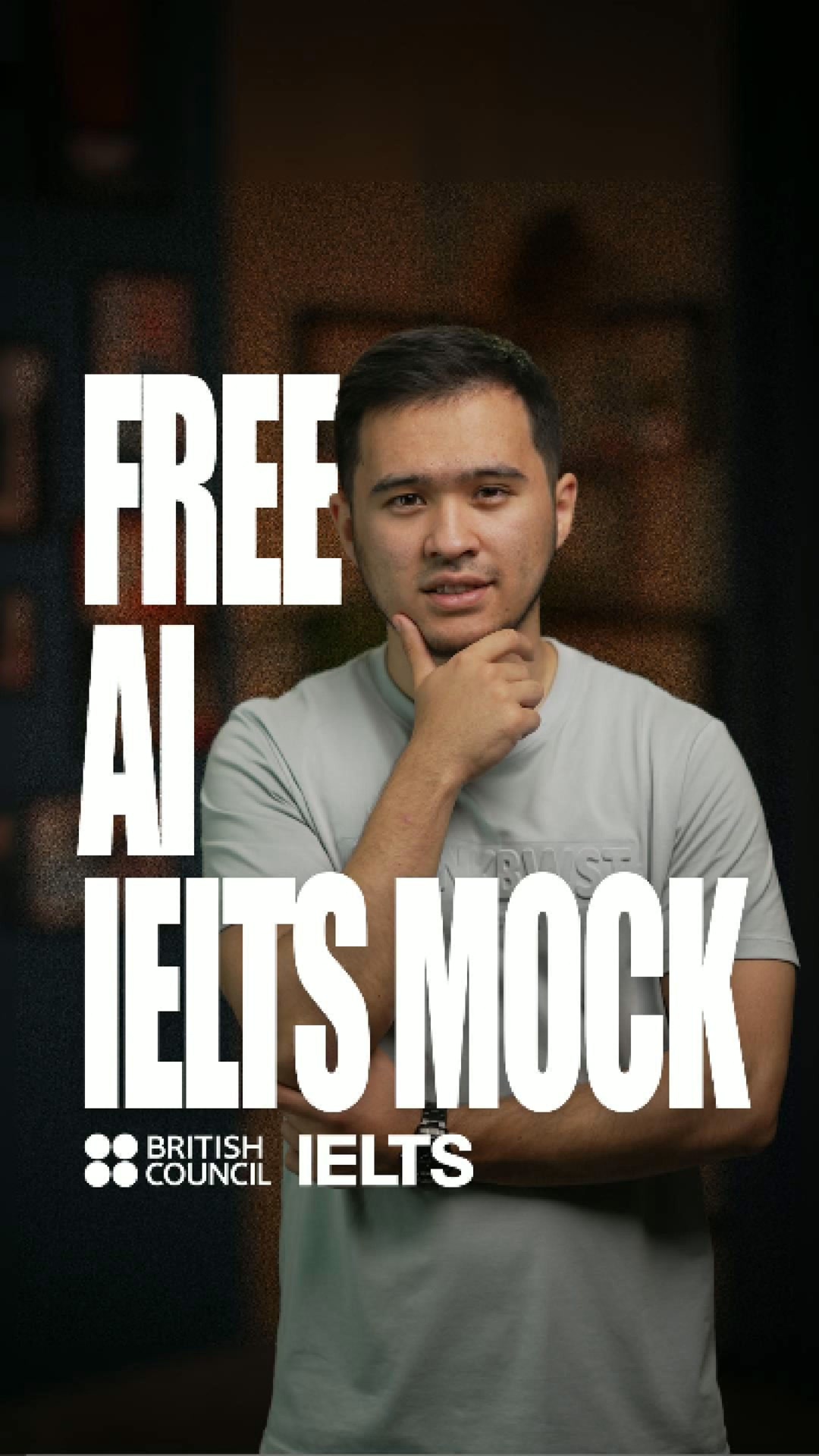 British Council Uzbekistan Facebook ad: Free AI IELTS Mock in Tashkent City
