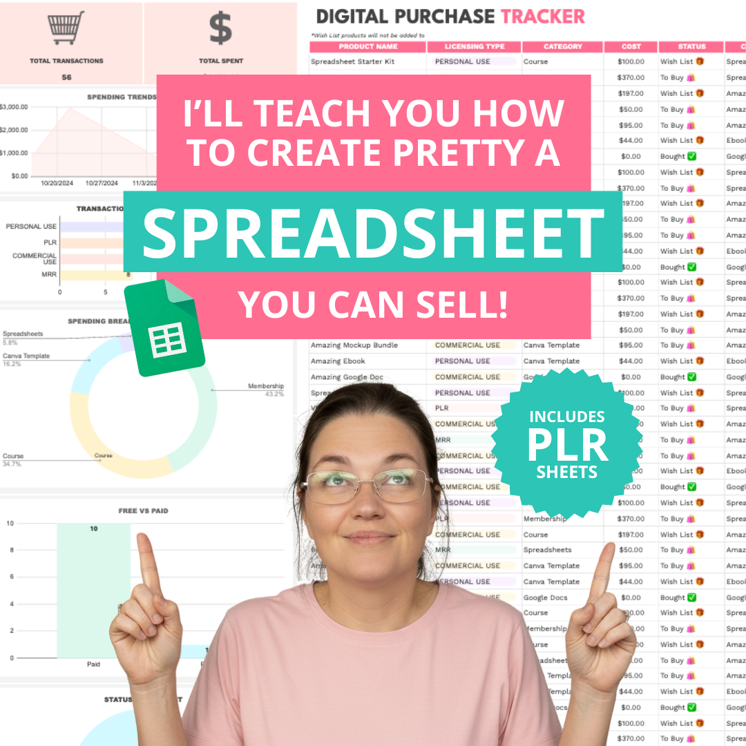 Spreadsheetables Facebook ad