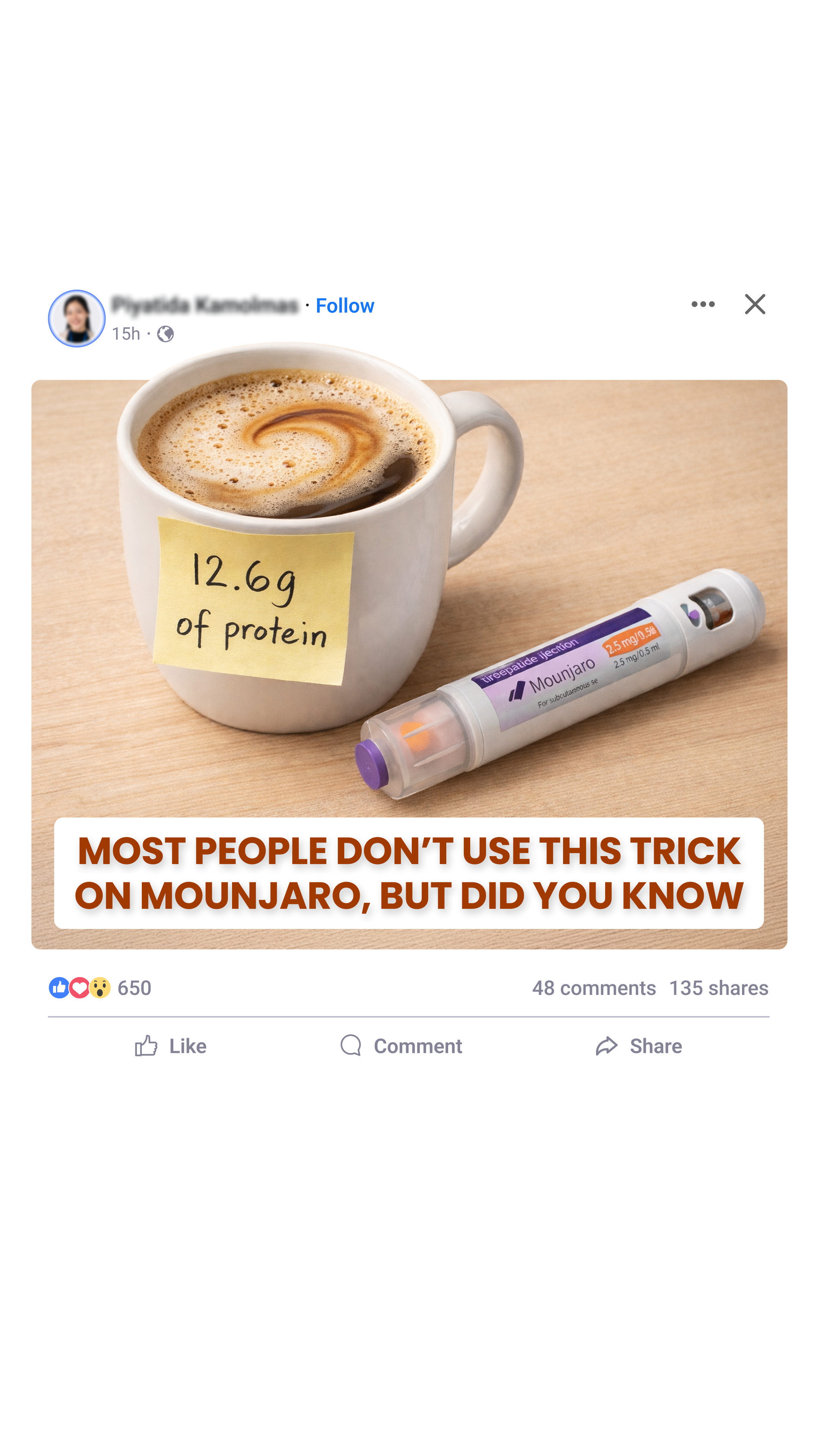 Nutrition Geeks Facebook ad