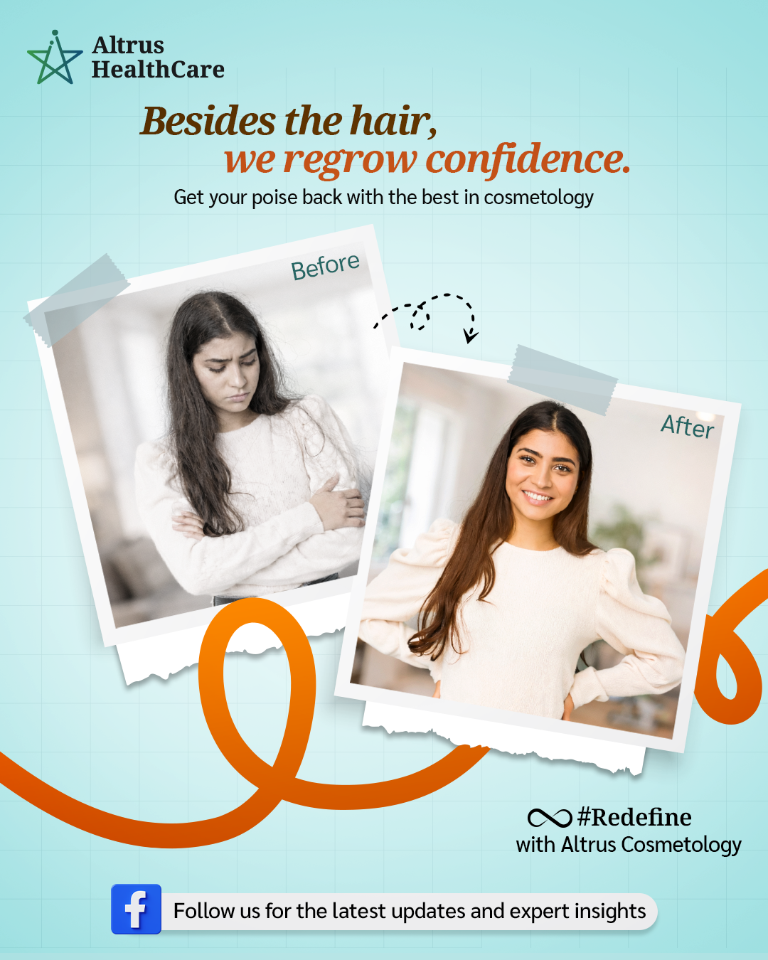 Altrus HealthCare Facebook ad: True beauty starts with self-assurance.