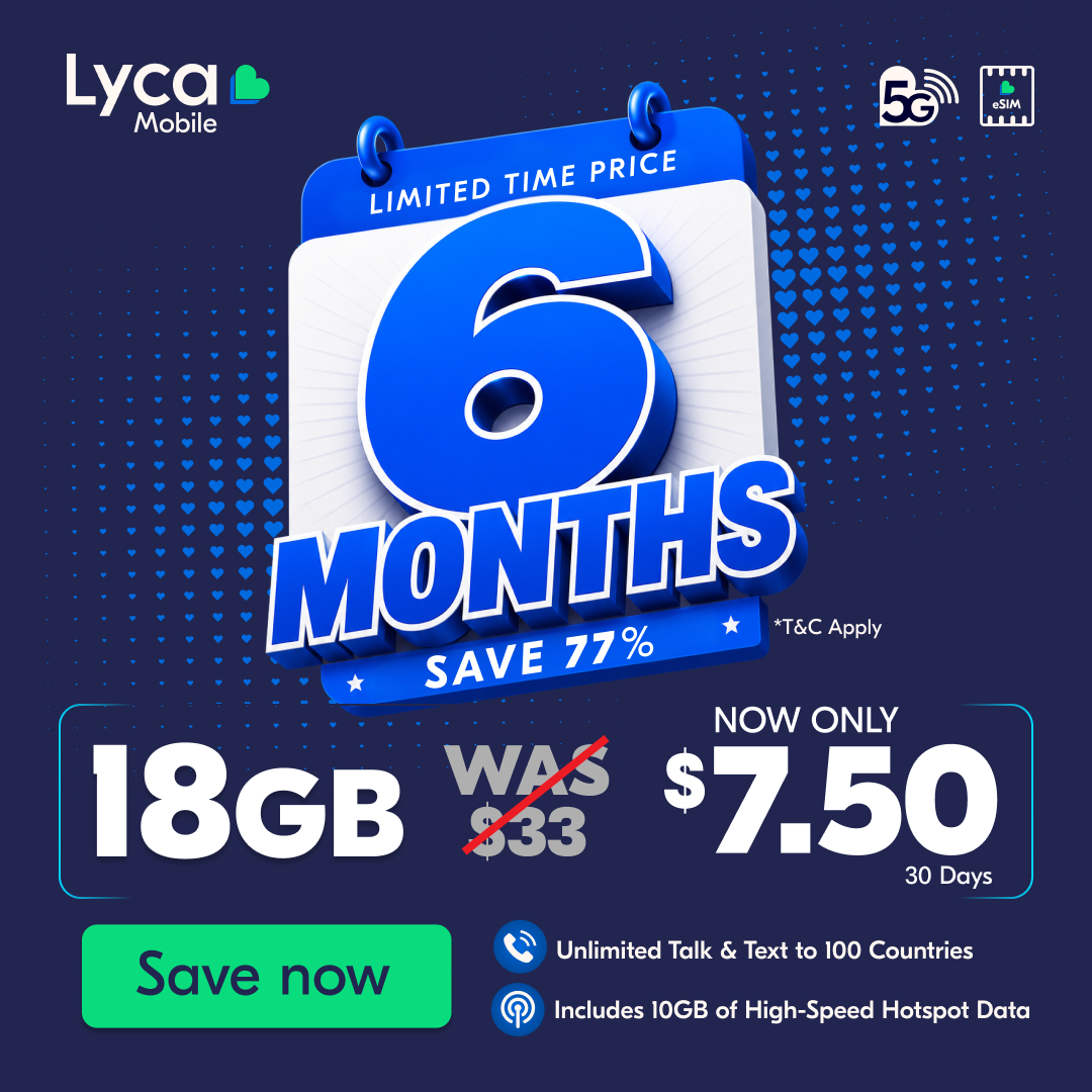 Lycamobile USA Facebook ad