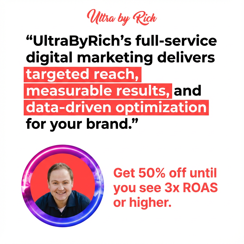 Ultra By Rich Facebook ad: You know the offer.