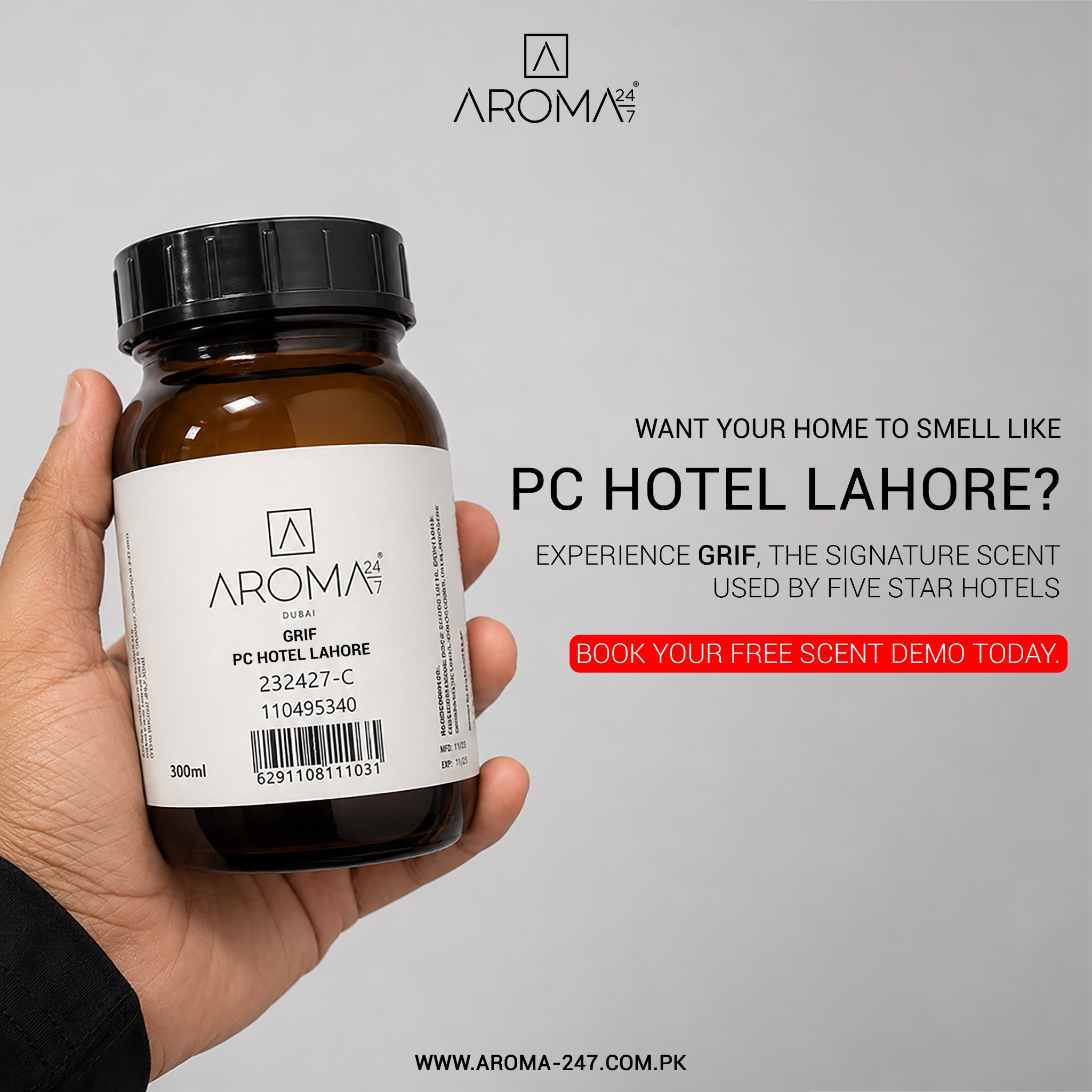 Aroma 24/7 Pakistan Facebook ad from Jun 5, 2026