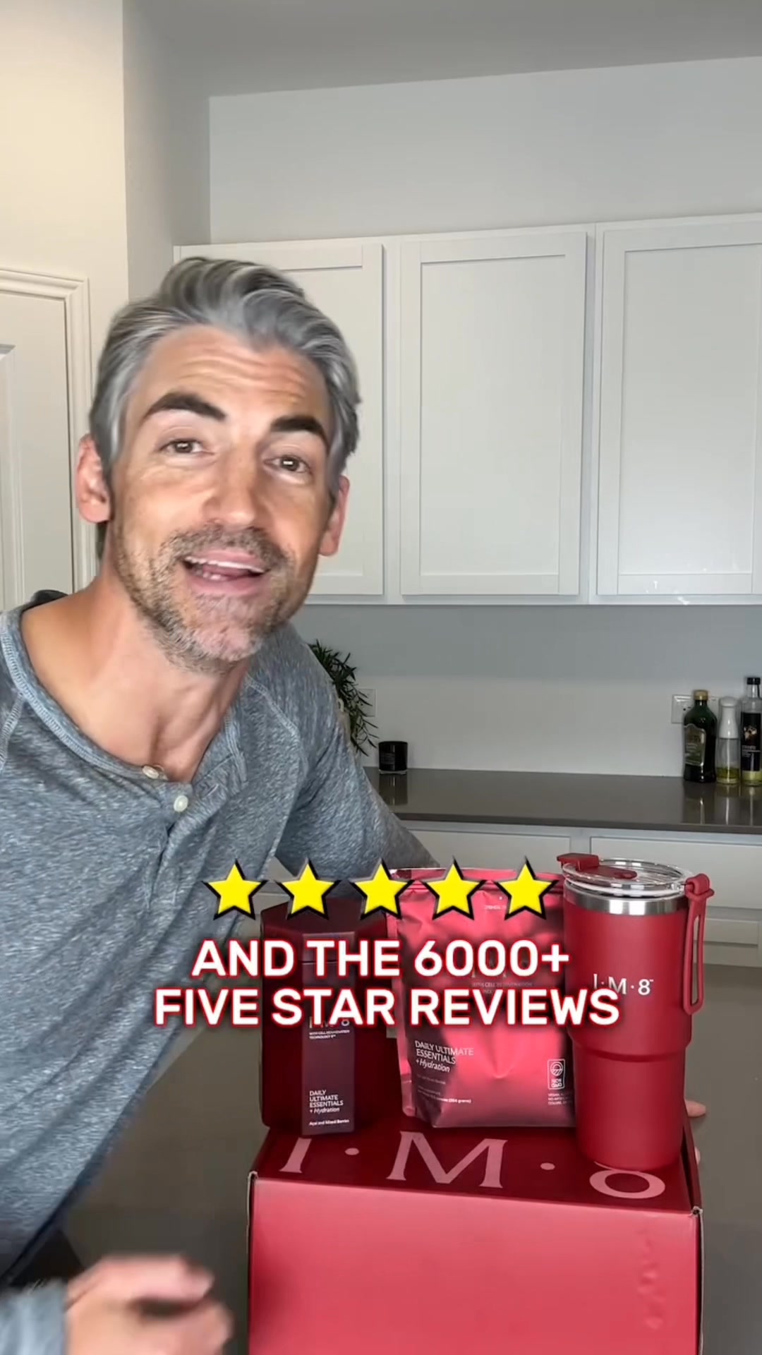 IM8 Health Facebook ad: 90 Ingredients. One Daily Drink.