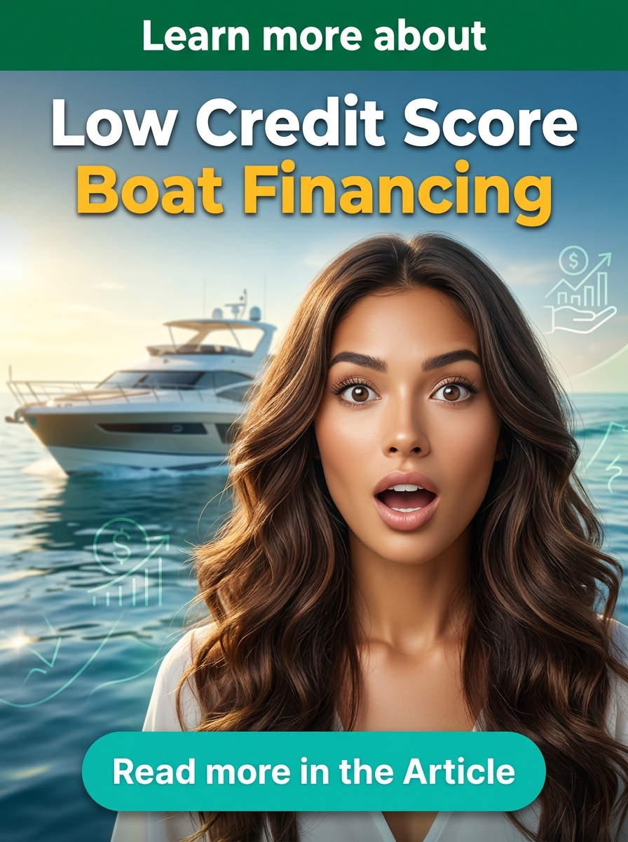 Path Area Facebook ad: Low Credit Score Boat Financing - Learn More!