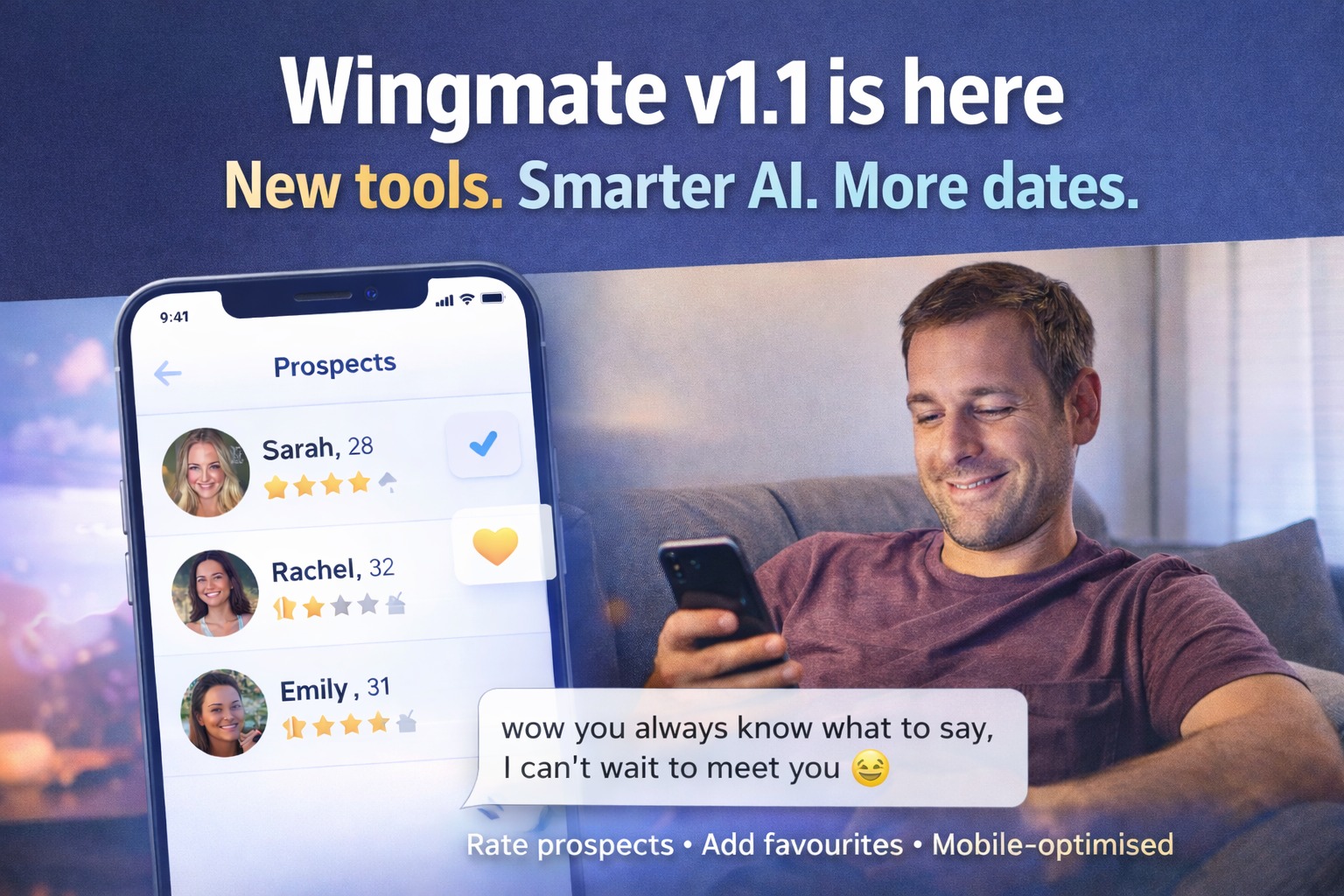 Wingmate Facebook ad