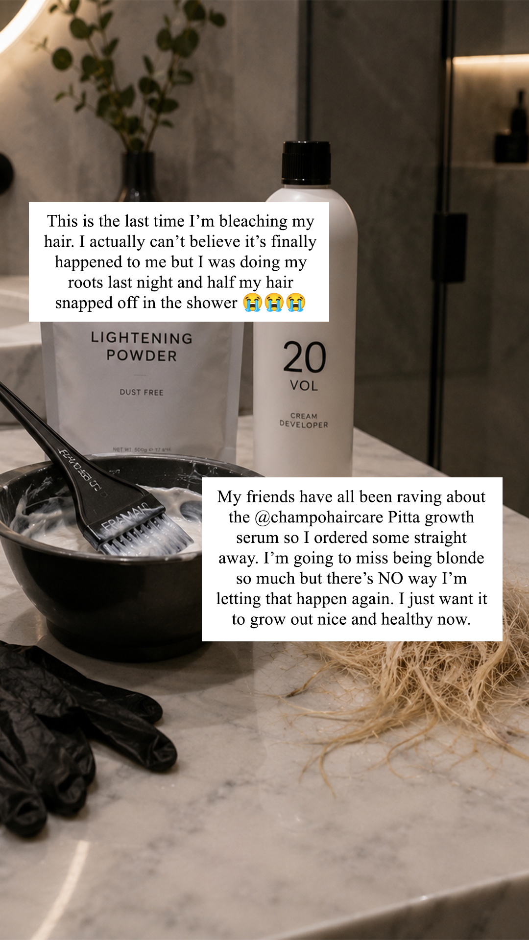 Chāmpo Haircare Facebook ad