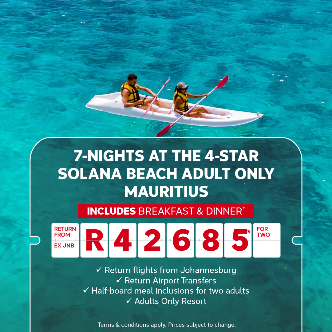 Flight Centre South Africa Facebook ad: Swap Your Screensaver for the Real Thing