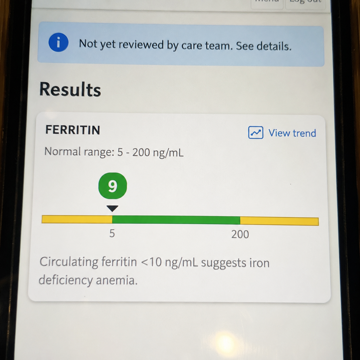 Women's Ferritin Institute Facebook ad