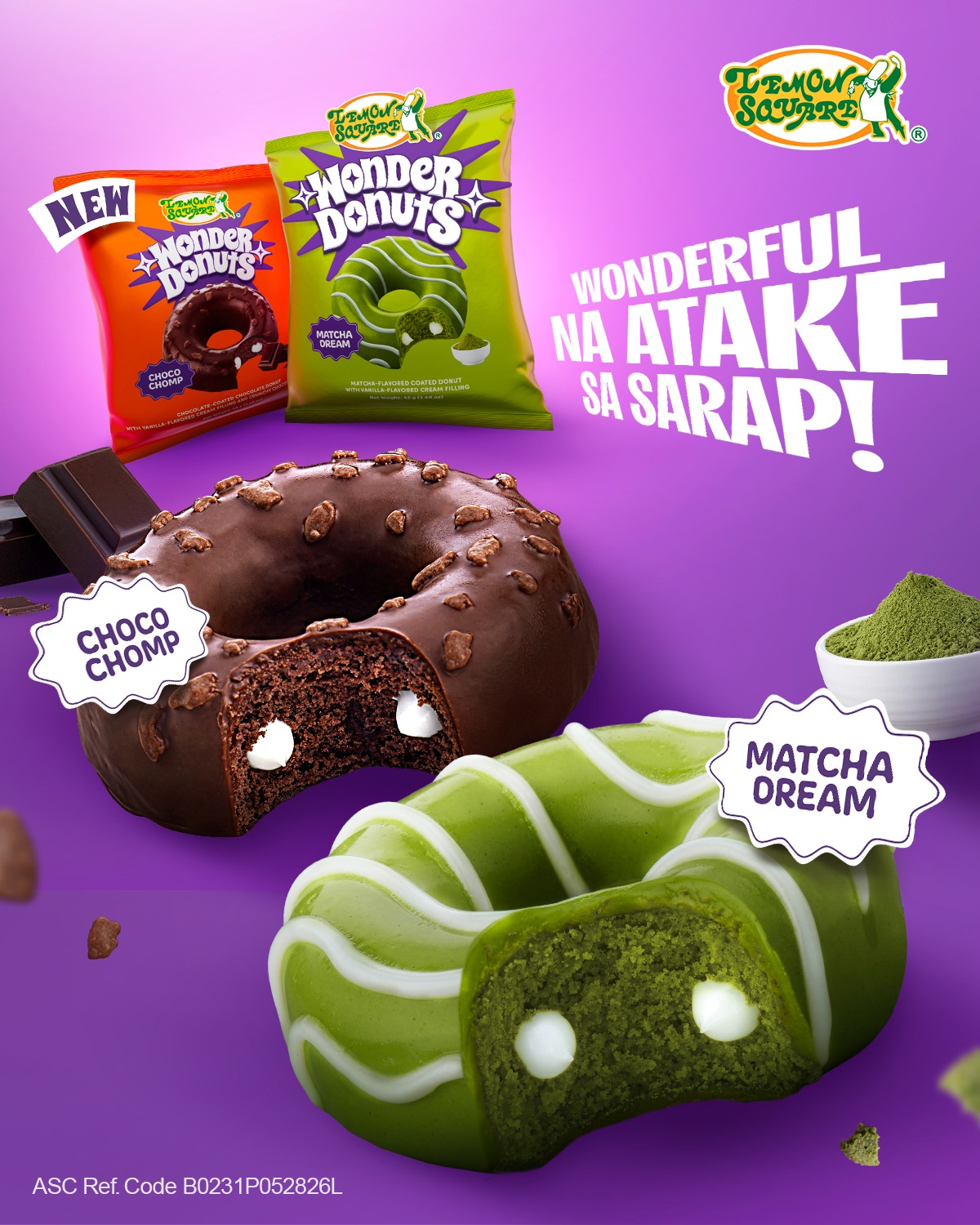 Lemon Square Facebook ad: Wonderful! Atake! Sarap!