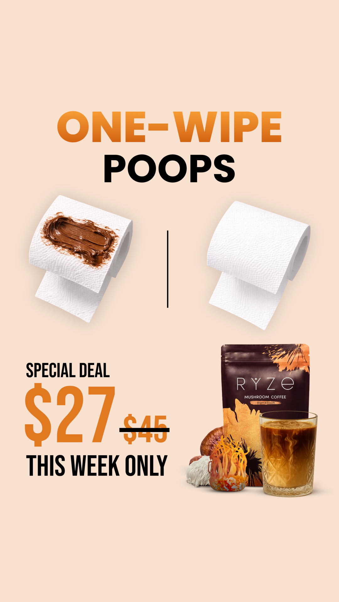RYZE Superfoods Facebook ad