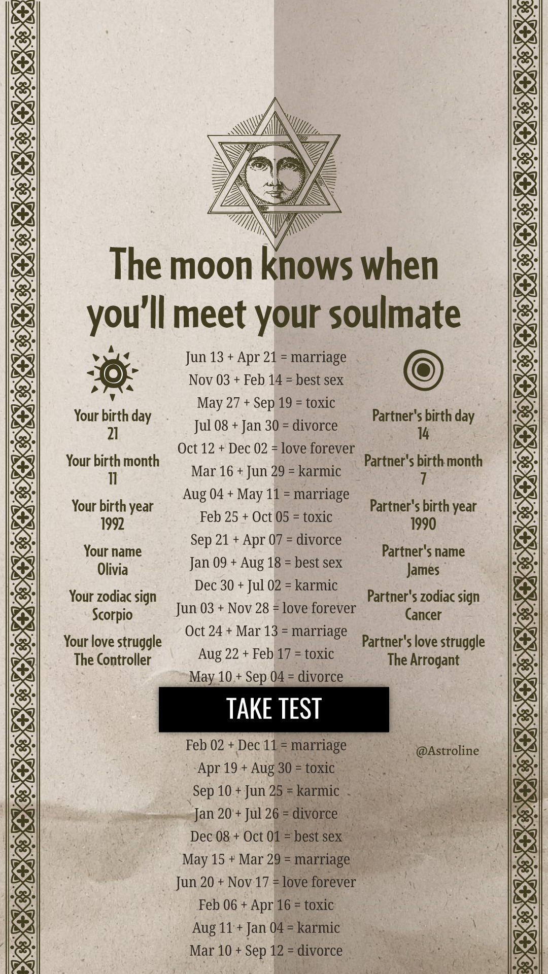Perfect Match Astro Facebook ad