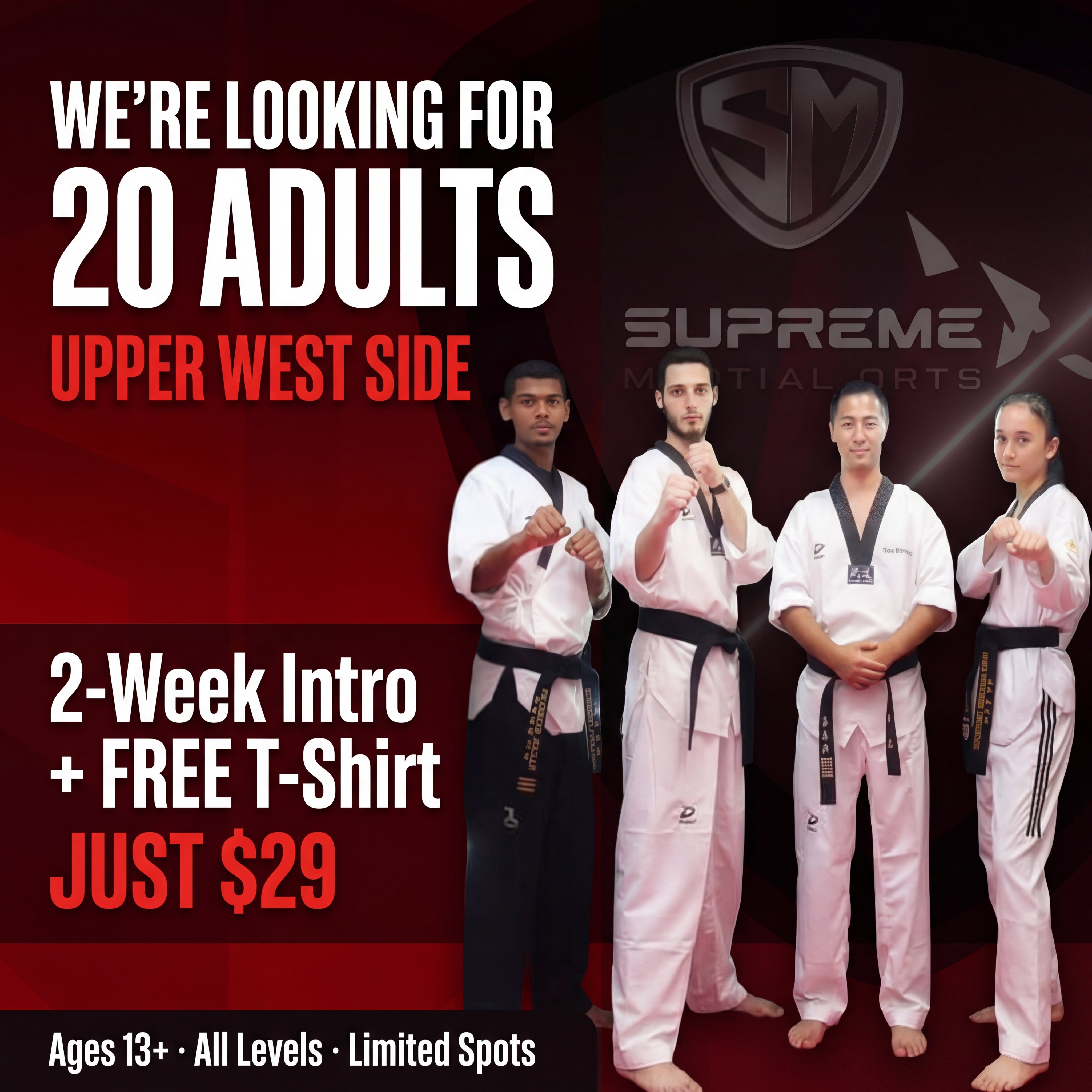 Supreme Martial Arts NYC Facebook ad