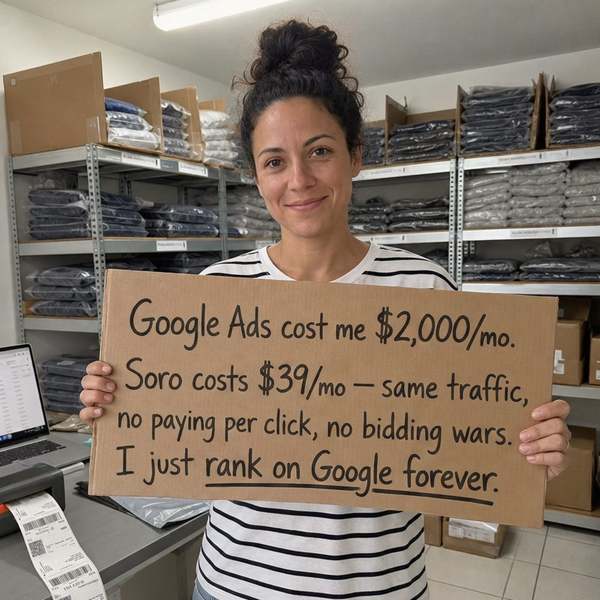 Soro SEO Facebook ad