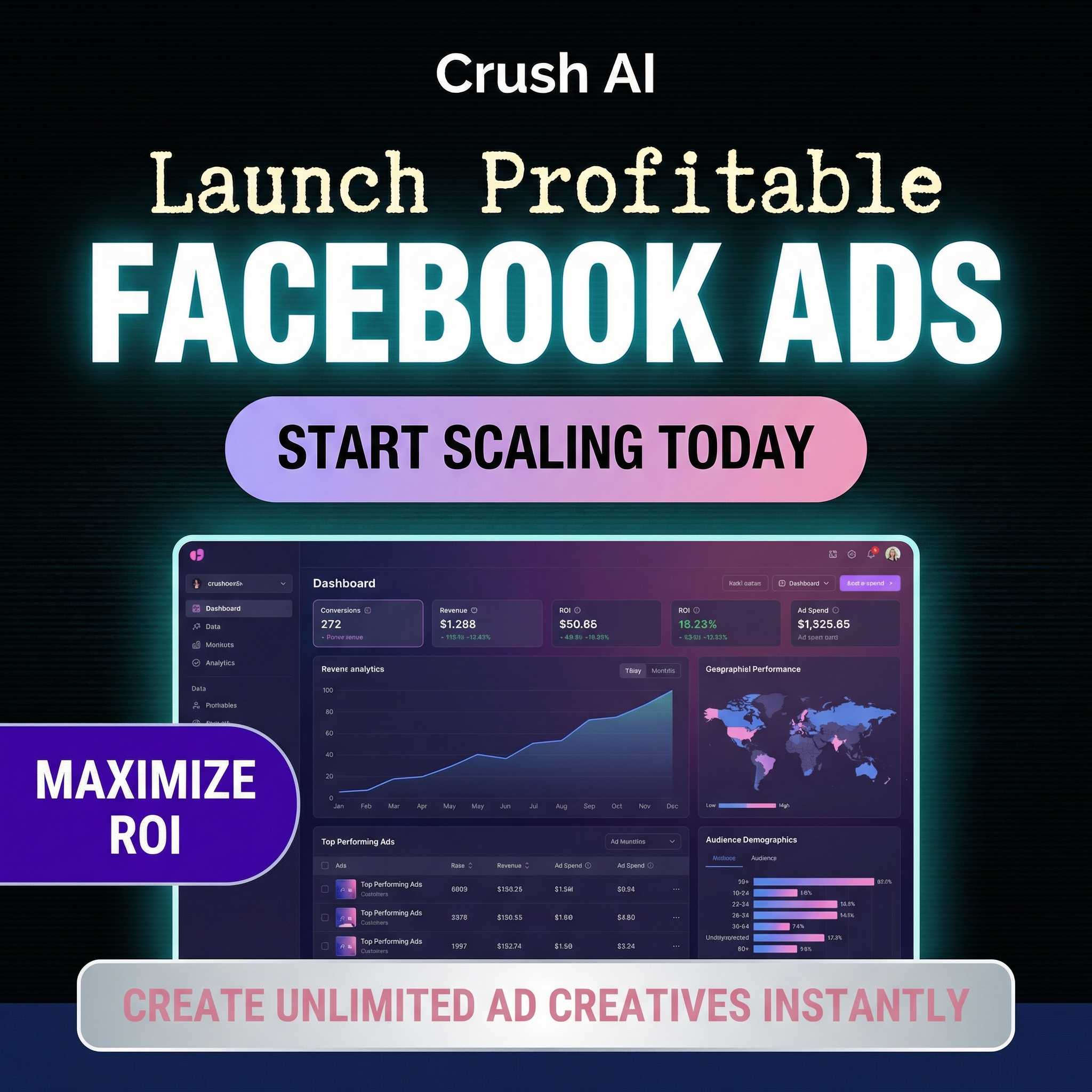 trycrush.ai Facebook ad