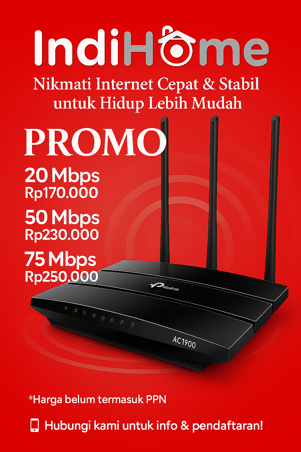 IndiHome Makassar Facebook ad