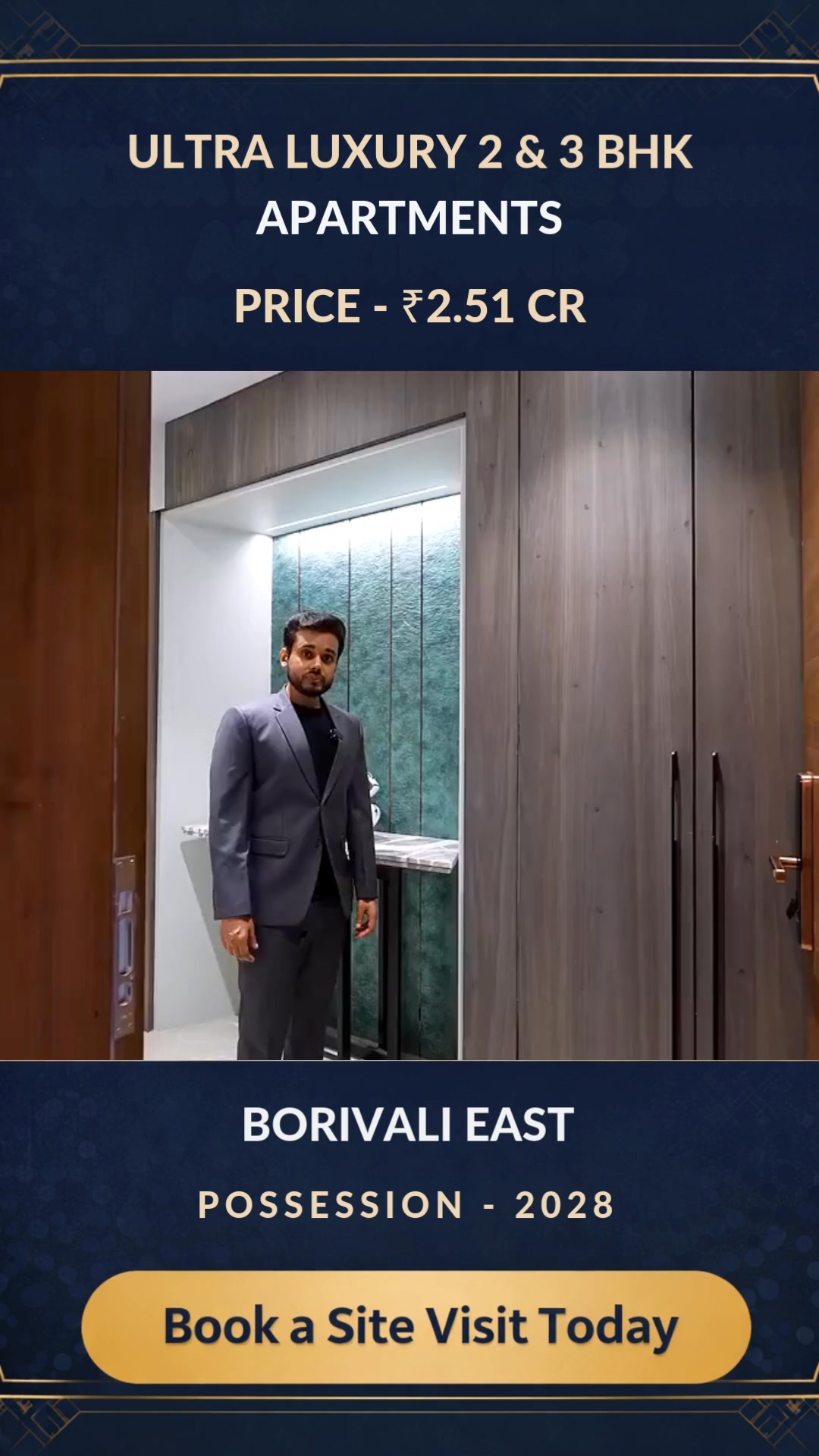 Borivali Properties Facebook ad: Walk to Magathane Metro from Your Premium Borivali Home