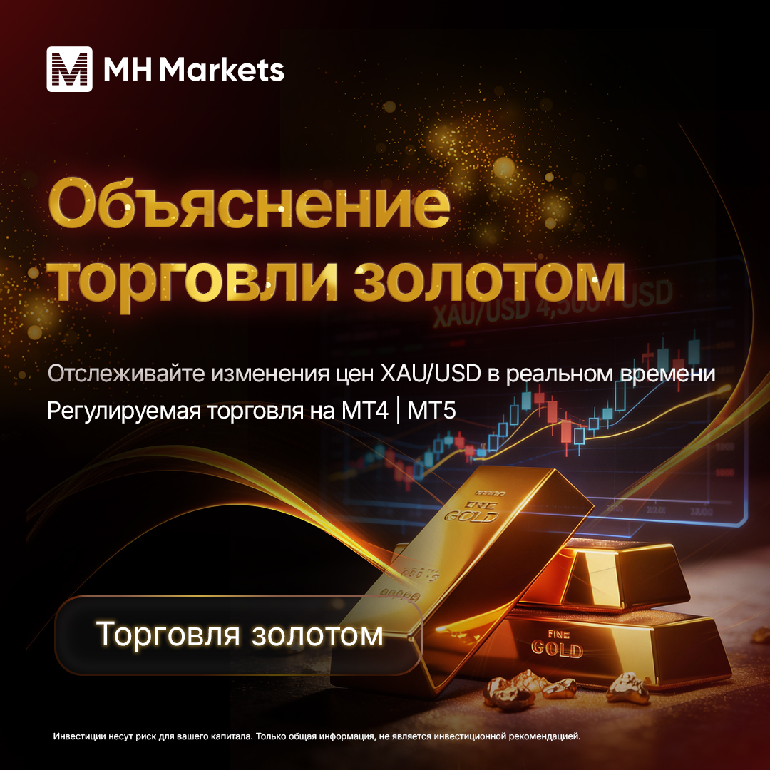 MH Markets Central Asia Facebook ad: Торгуйте золотом с рыночной аналитикой