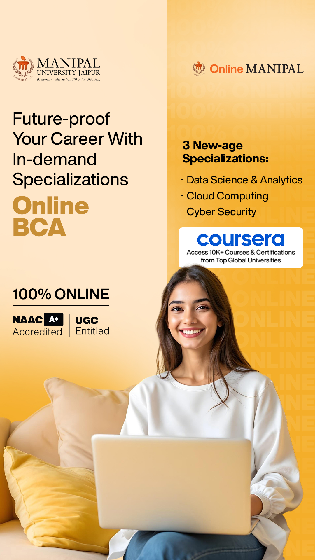 Manipal University Jaipur Online Facebook ad
