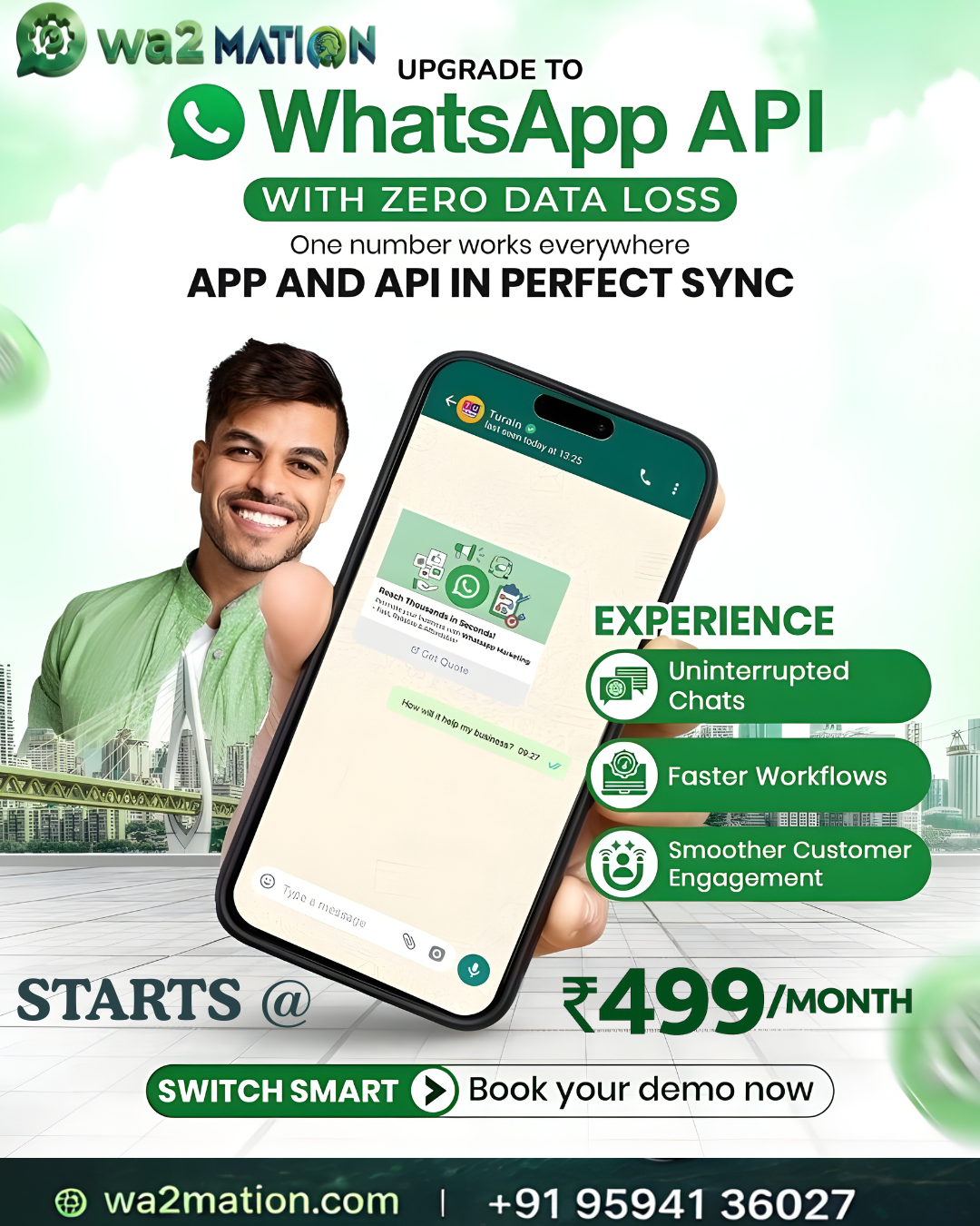Wa2Mation Facebook ad: Chat with us