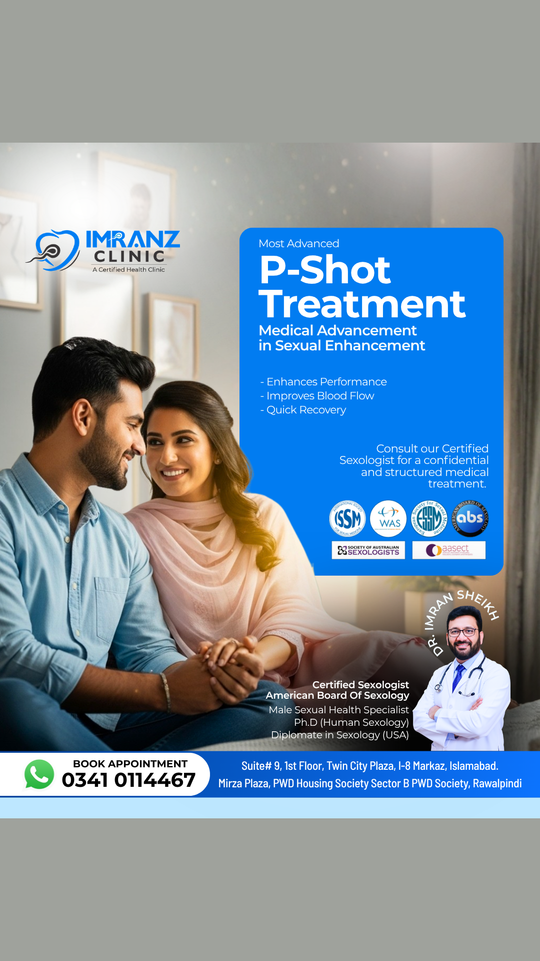 Imranz Clinic Facebook ad from May 8, 2026