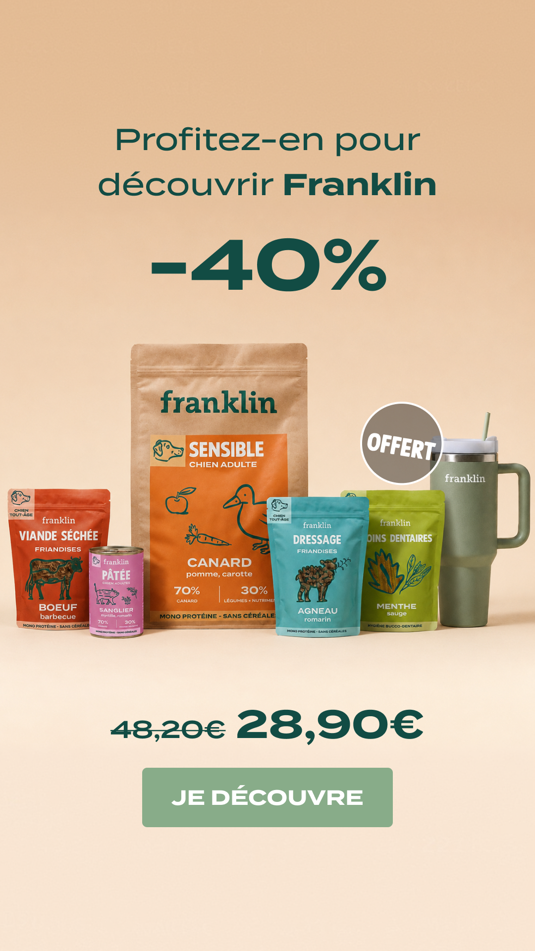 Franklin Pet Food Facebook ad