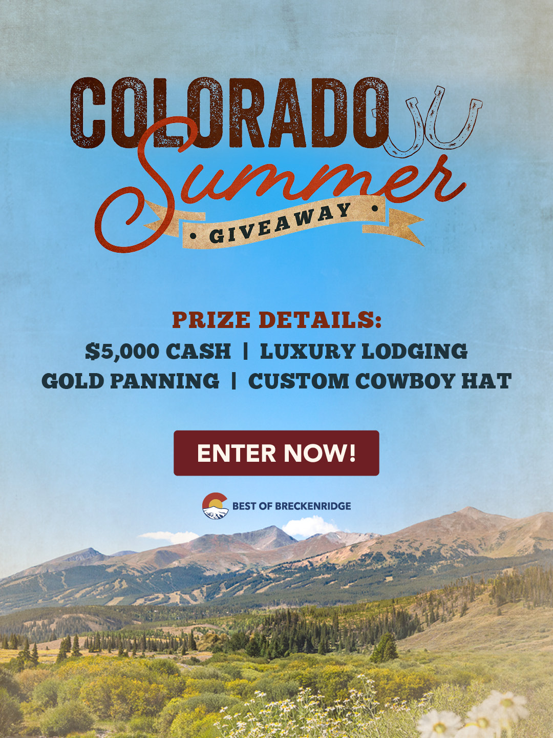 Best of Breckenridge Facebook ad: Win Your Mountain Escape