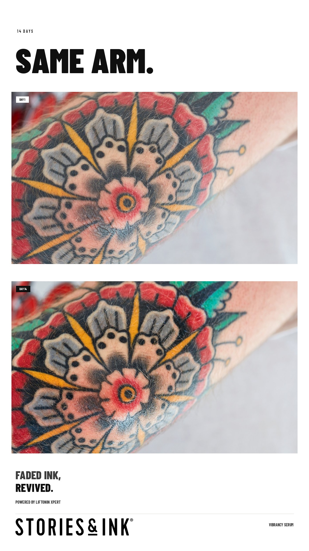 Stories & Ink Facebook ad