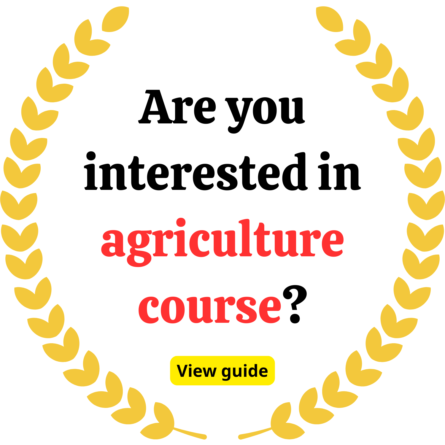 Bright Learner Hub Facebook ad: Agriculture Courses