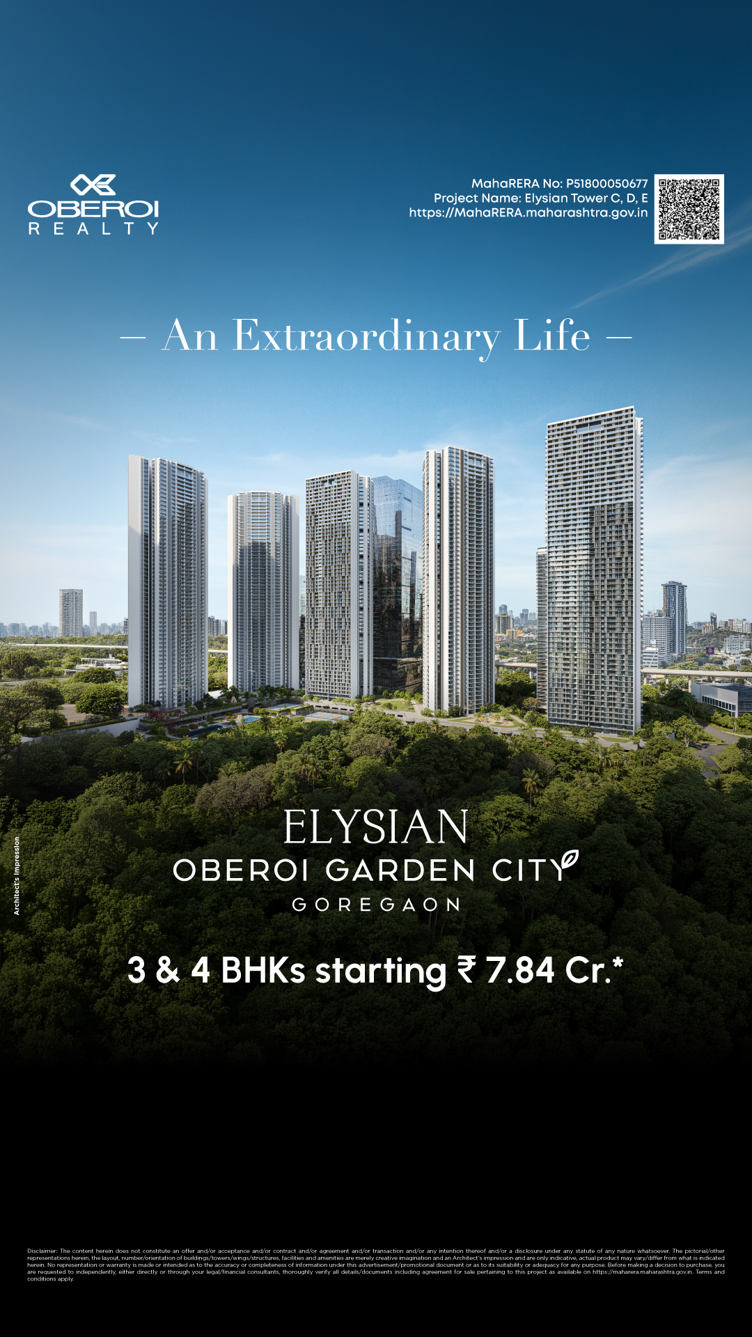 Oberoi Realty Facebook ad from May 28, 2026