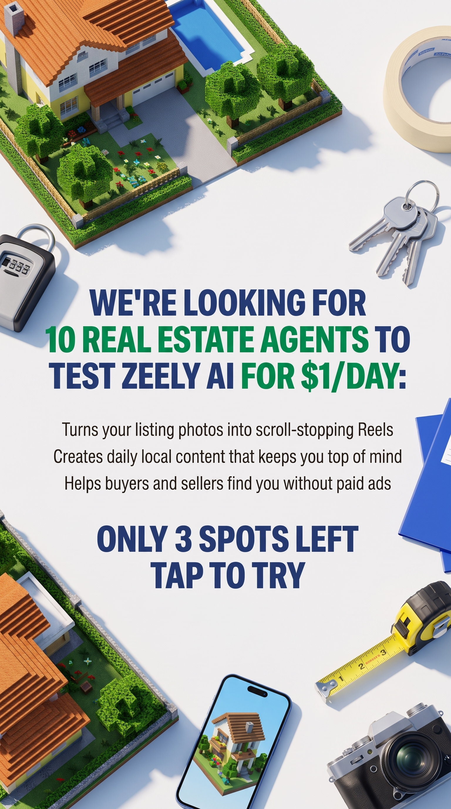 Zeely: AI-Powered Organic Growth Facebook ad: Reach your goal in 3 months with AI!